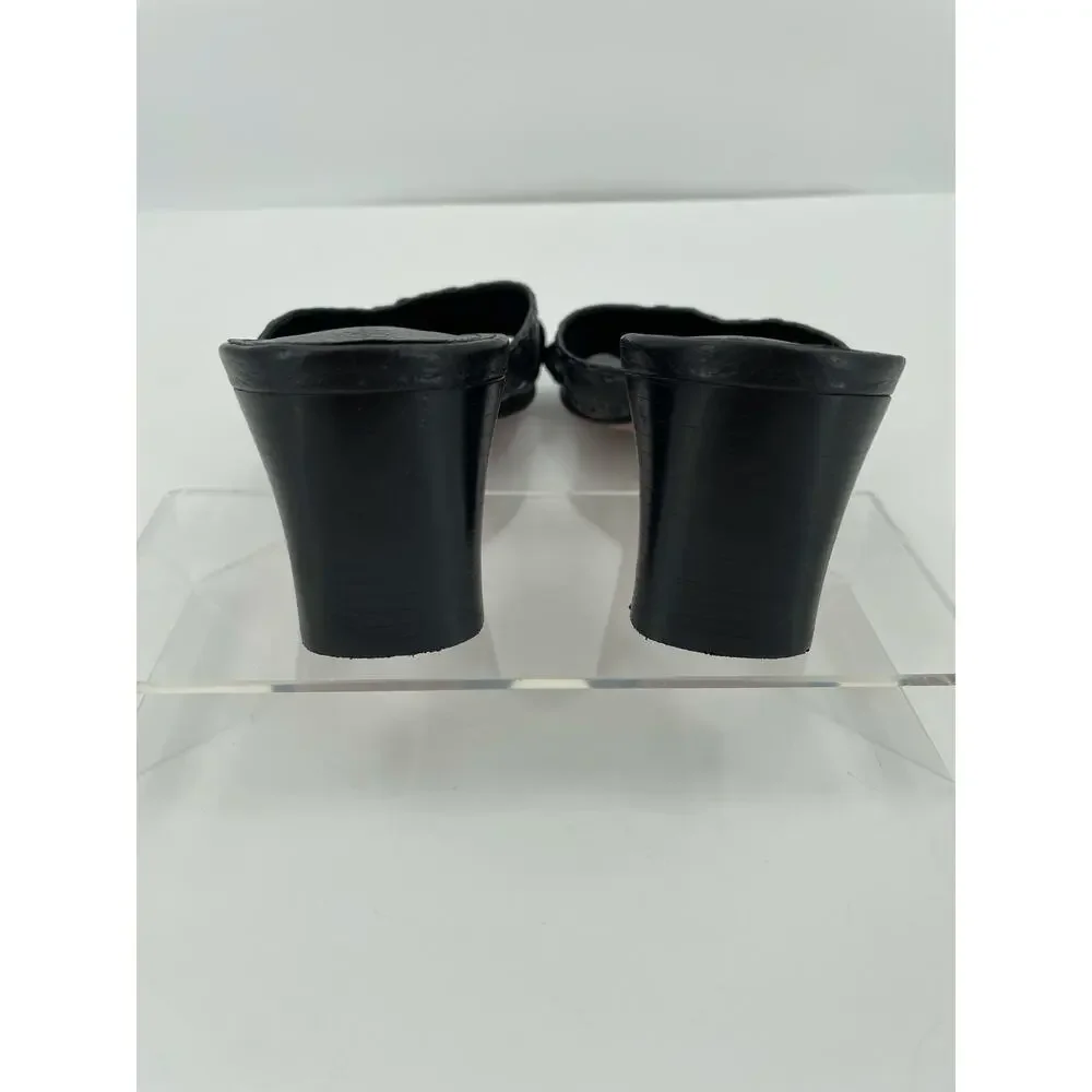 Brighton Tamijo Croc Block Heels, Black, Sz. 9 1/2 M, Casual‎ Office Career